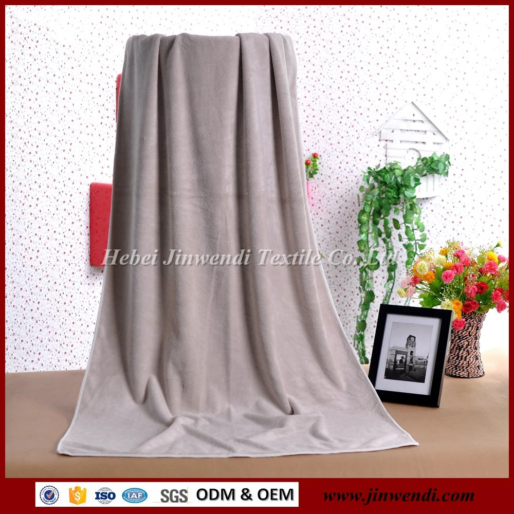 Solid color multifunctional microfiber towel soft elastic beach towel