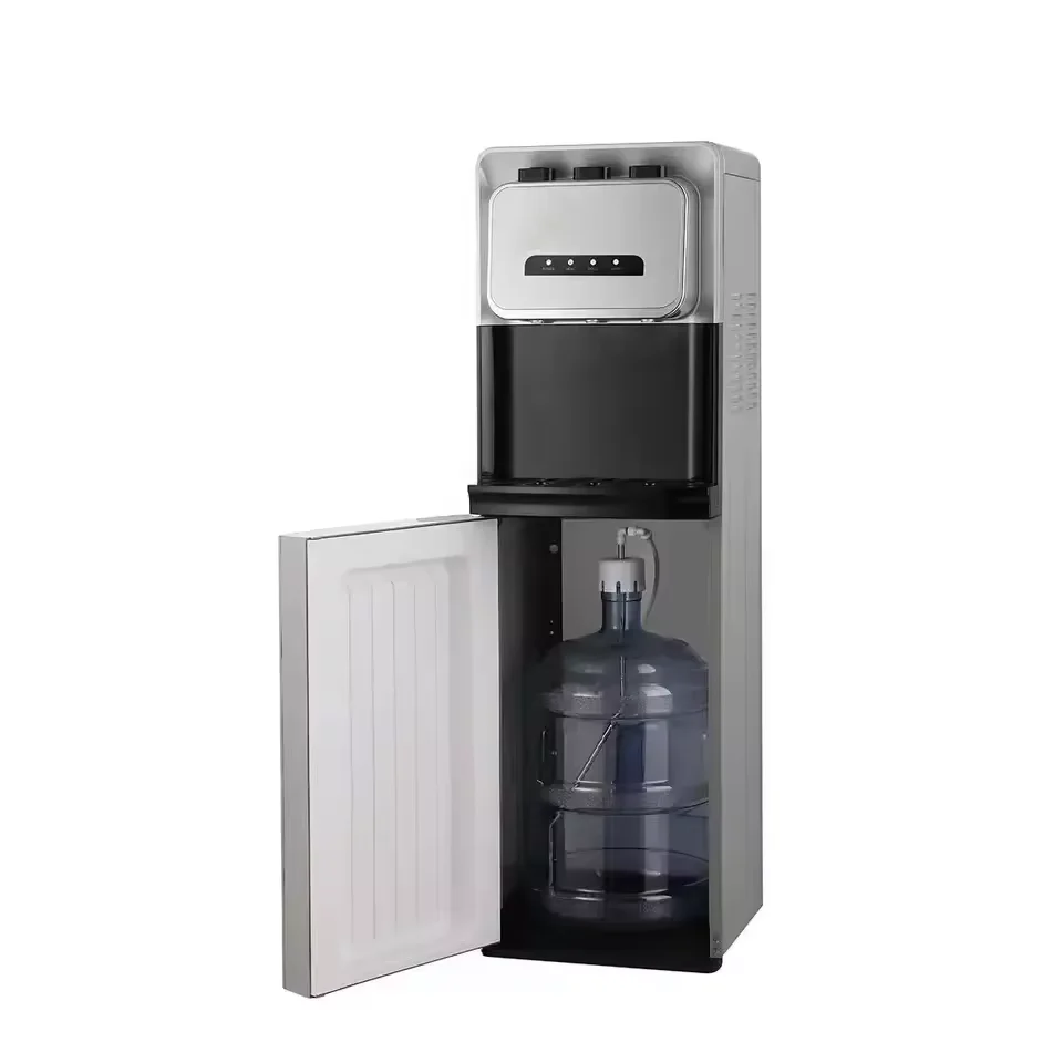 New Model Bottom Loading Water Dispenser Three Taps Hot Cold Normal Water Dispenser Cooler for 5 Gallon Bottle