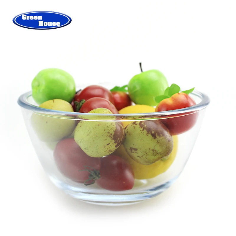 Ovenproof High Borosilicate Glass Salad Bowl Baking Dish Cooking Tray Customized