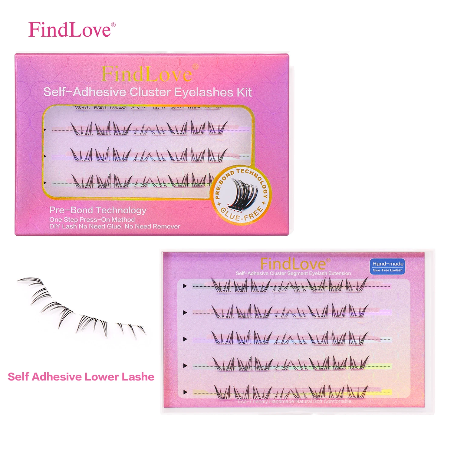 Pre-bonded Novice Friendly No Glue  Polaris Bottom Eyelash Simulation Reusable Self Adhesive Lower Lashes