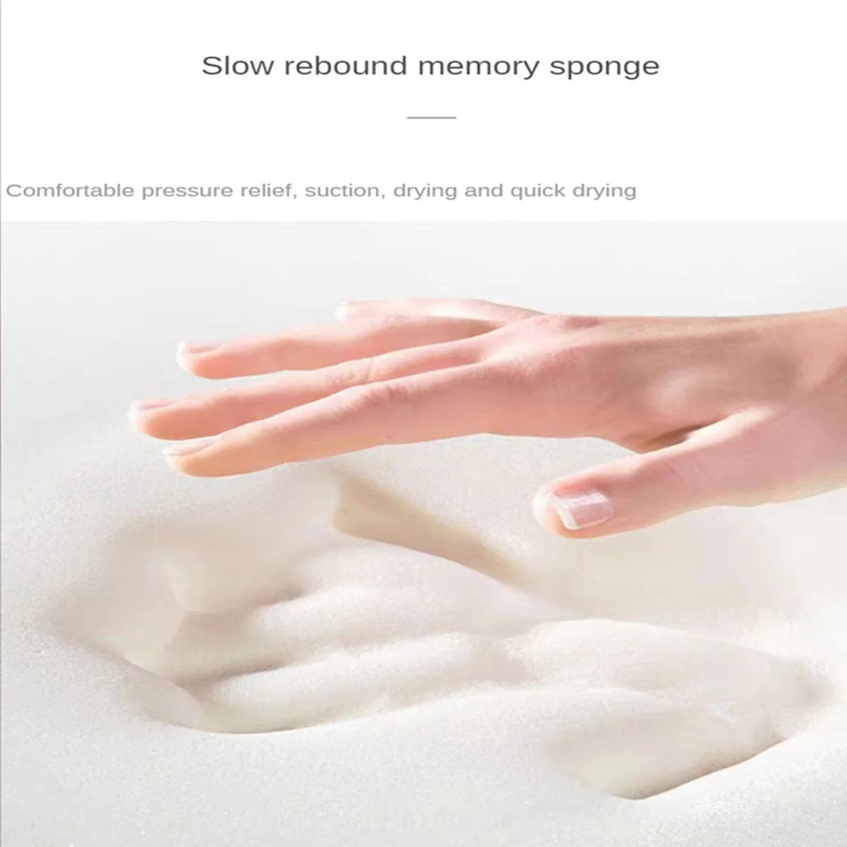 50x60cm Large Size U-Shape Moden Super Absorbent Non-Slip Polyester Bathroom Mat Quick-Drying Toilet Bath Solid Mat
