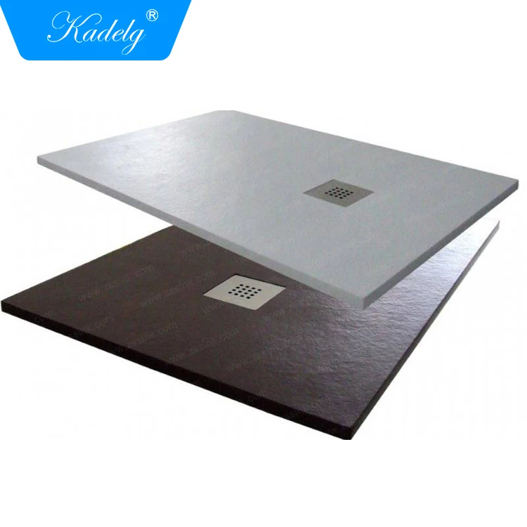 1200x800mm Modern Bathroom Grey Artificial Stone Shower Pan Rectangular Shower Tray
