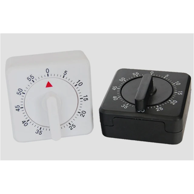 ABS Material 60 Minutes Countdown Timer Standing Function Mechanical Kitchen Timer