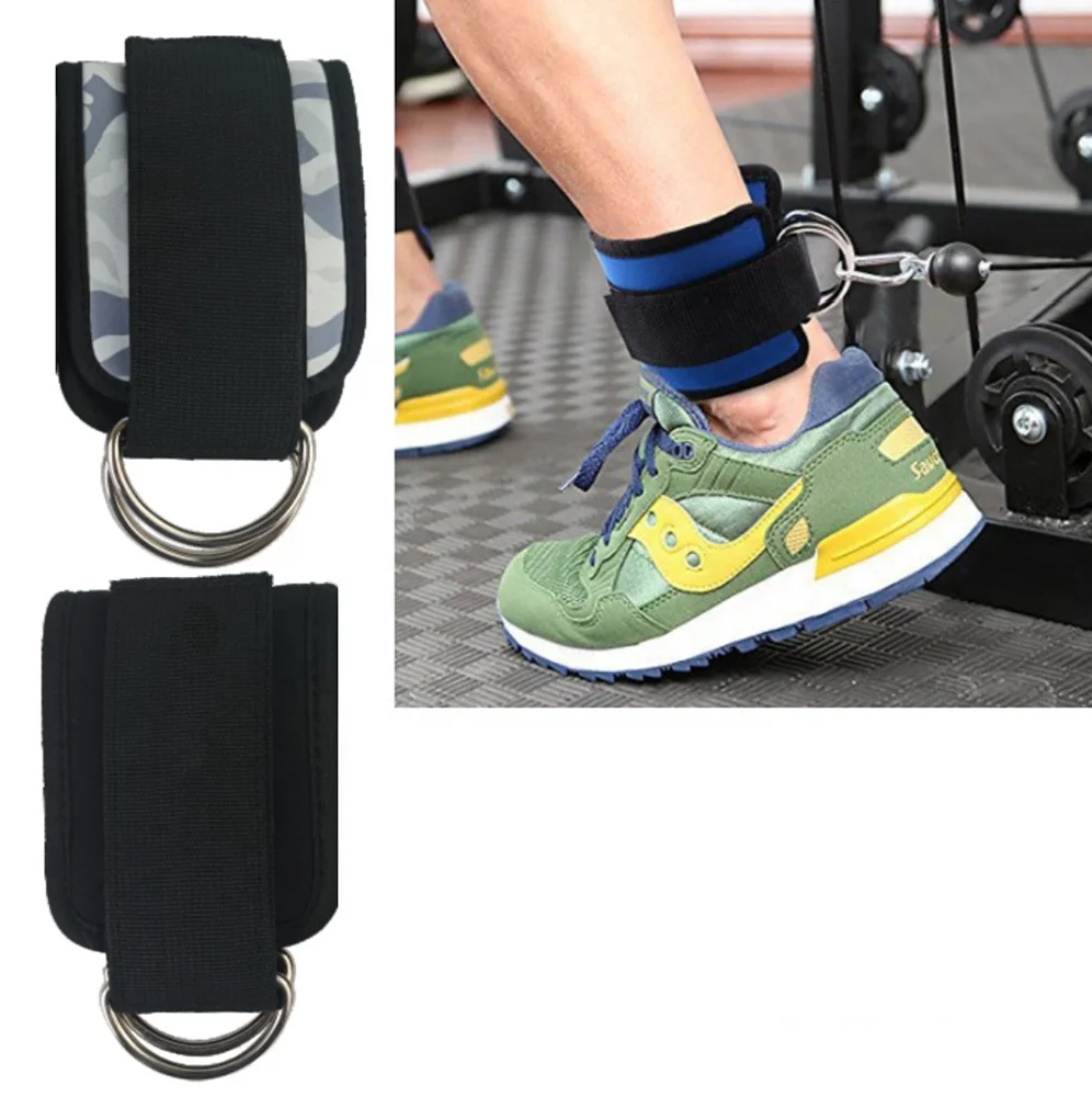 High Quality Cable Machines Glute Workouts Adjustable Fitness Ankle Straps Soft Neoprene Padding Ankle Cuffs Strap