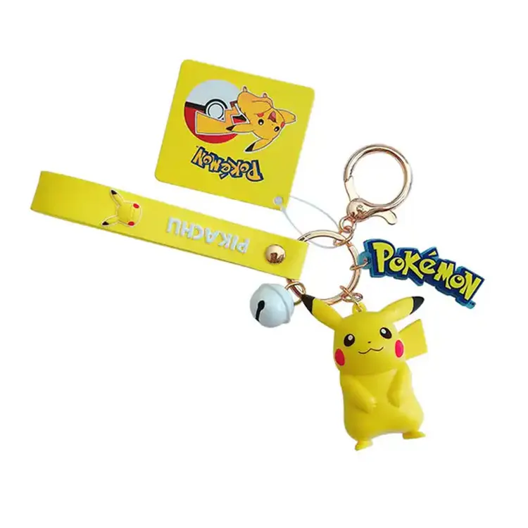 Custom 3d Silicon Keychain Promo Items Plastic Crafts Fur Keychain Anime Charm Custom