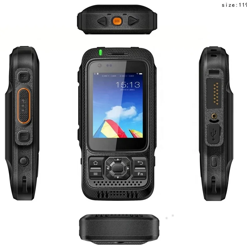 Прочный телефон Zello PTT, 4G LTE, рация, сенсорный экран 2,8 дюйма, 8 Гб ПЗУ, 3600 мАч, Android 7,0, смартфон IP68