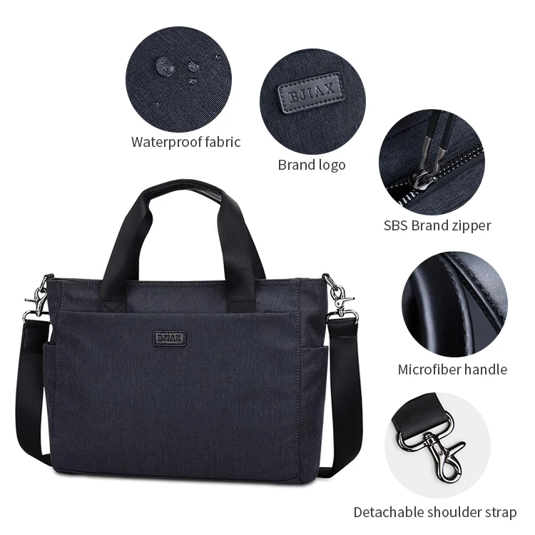 Custom Logo Soft Travel Laptop messenger men bags diplomatic laptop bag case shoulder business backpack