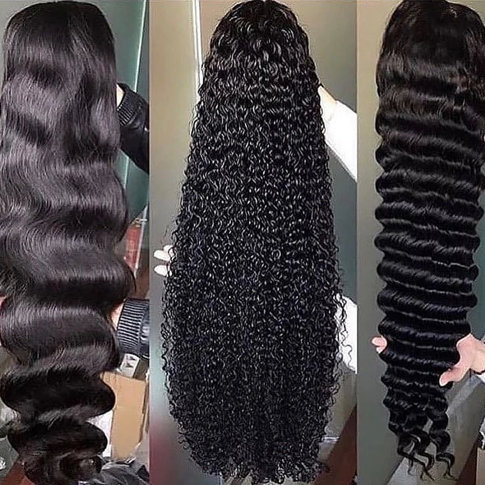 Brazilian raw unproccessed virgin hair wigs,Human Brazilian Hair Curly Wig with Pre-Plucked hairline,13x4 Hd Lace Frontal Wigs