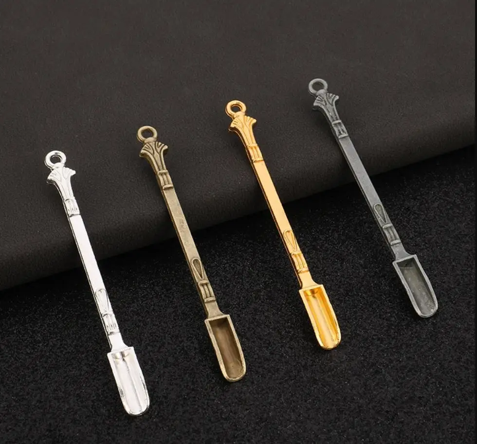Mini Tool Stainless steel spoon portable Key Chain For Cleaning smoking spoon tools