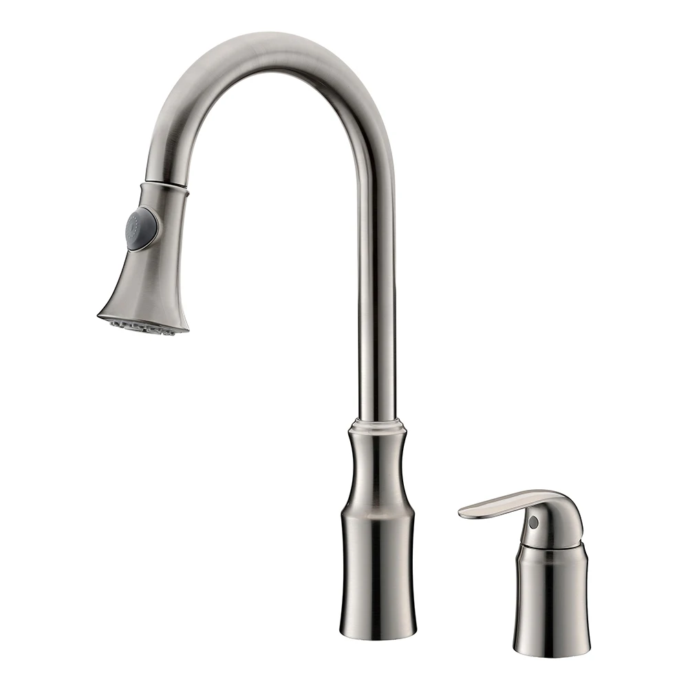 cUPC Certified Deck Mounted Dual Hole Single Handle ORB Finished Brass Kitchen Faucet Taps