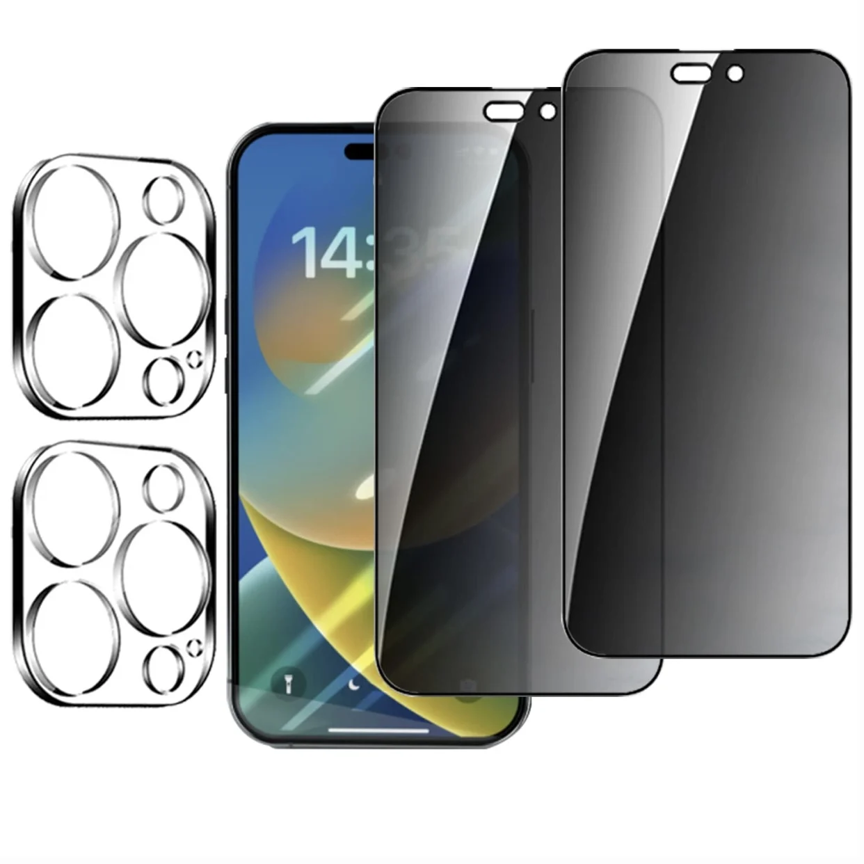 Anti Peeping Nano Ceramic Film Screen Protector Privacy For iPhone 15 Pro Max Matte Soft Anti Spy Tempered Glass For iPhone 14