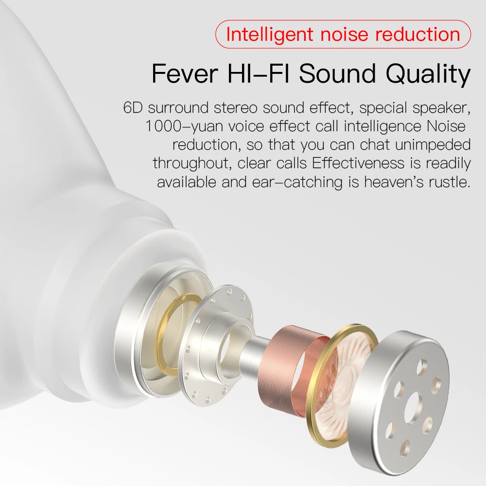 TWS E6S BT Earphones True Wireless Stereo Earbuds Sports Headsets With Microphone E6S Gaming Headphones For Mobile Phone