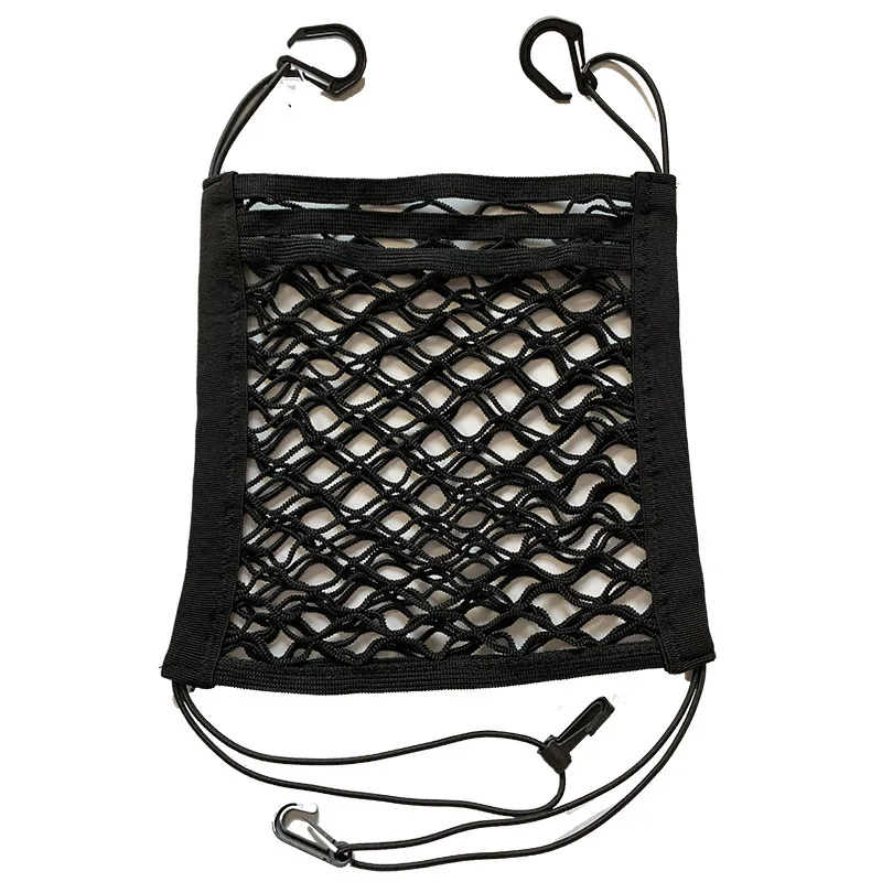2021 New Upgraded 3-Layer Universal Car Mesh Organizer Auto Seat Net Organizer Car Seat Storage Mesh Cargo Net Hook Pouch Holder