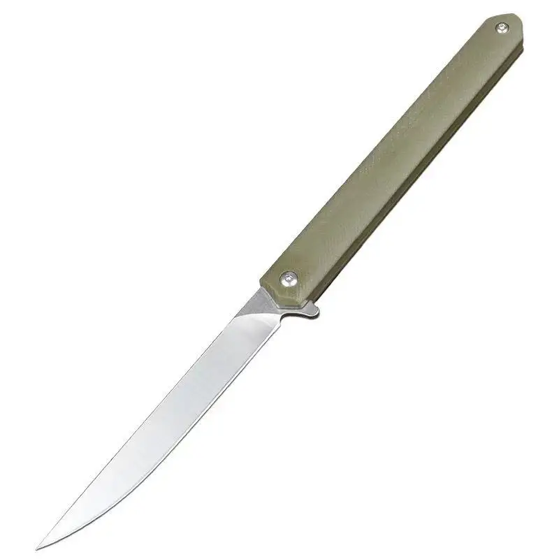 
Yangjiang factory folding outdoor pocket knife camping emergency knife with glass breaker D2 knife G10 handle 