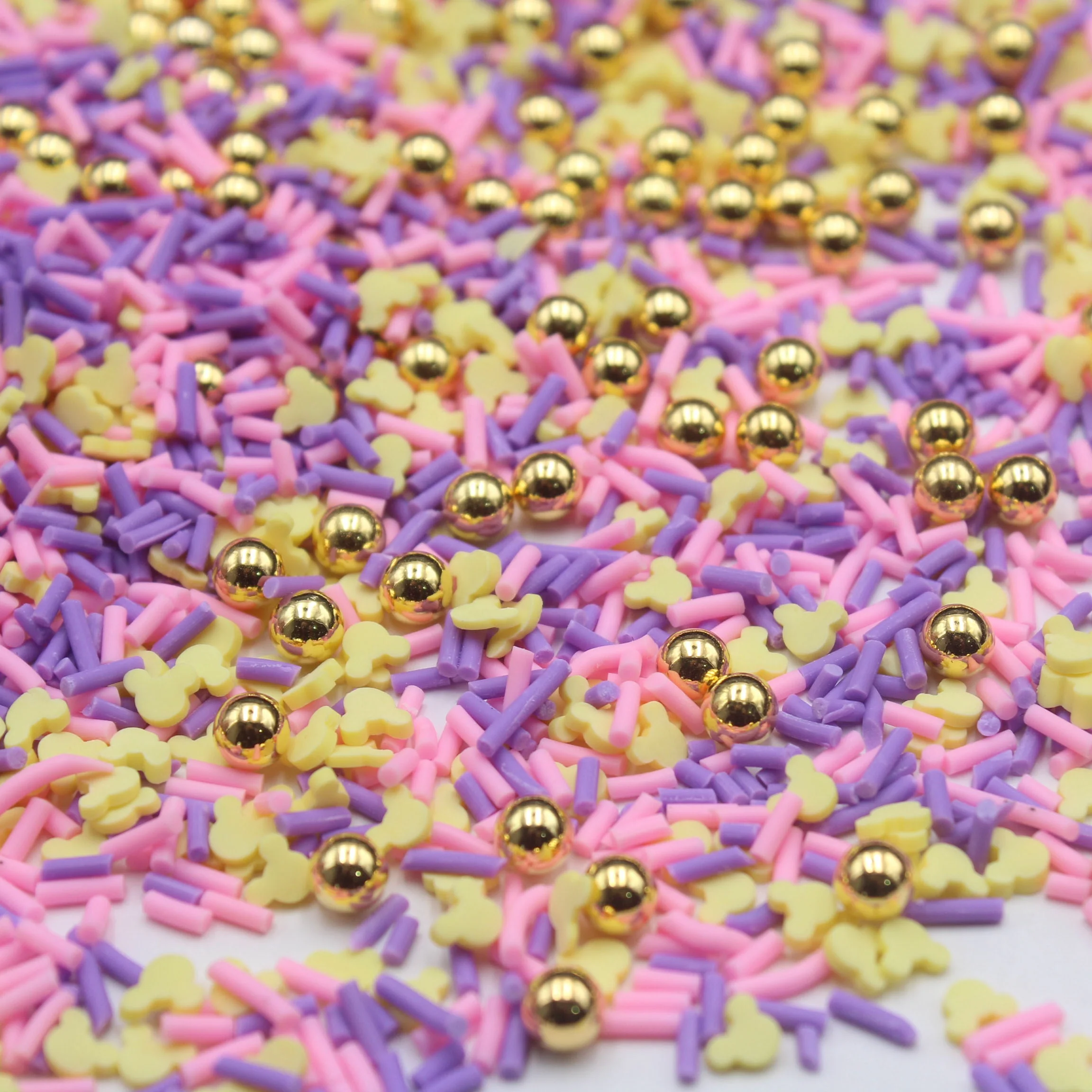 1KG/bag 5mm Adorable Unicorn Clay Slice Mixed Star Candy Sprinkles Slime Supplies Shaker Filler