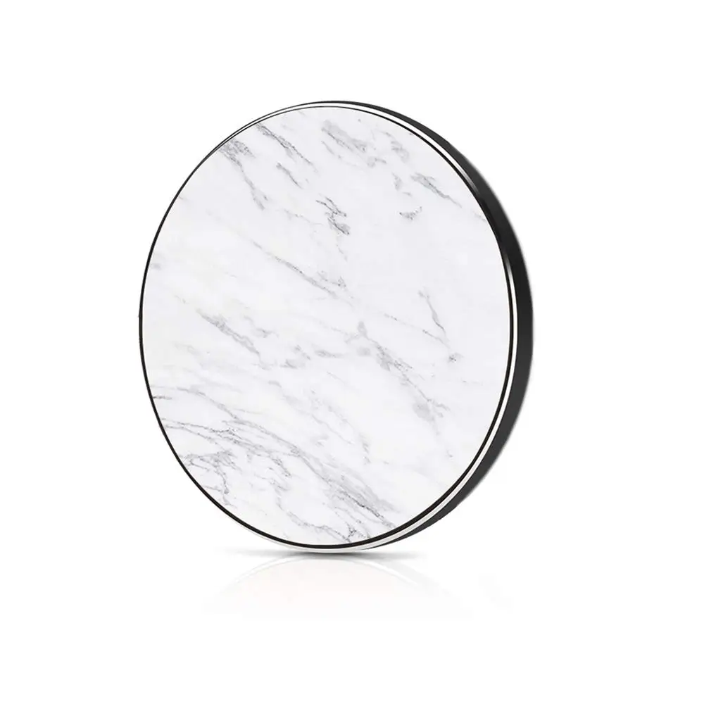 2020 new product 10W QI fast wireless charging pad marble