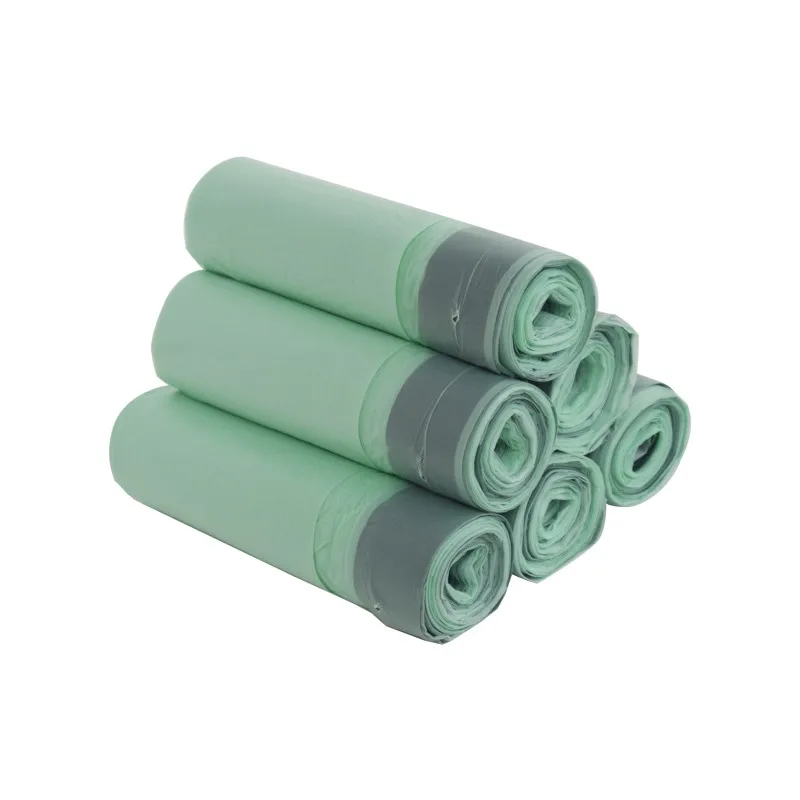 2.6 Gallon Biodegradable Cornstarch PLA Trash Bags  Liner Compost  Kitchen Bathroom Drawstring Garbage Bags