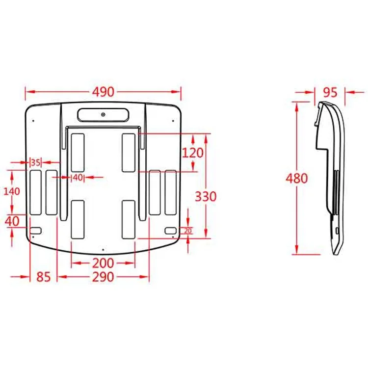 Universal Furniture  Manager Office Chair  Office Chair Parts Components Plastic Seat Cover Frame Set