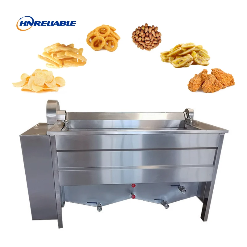 Commercial Automatic crispy fried chicken fryer machine french fries machine potato chips frying machine