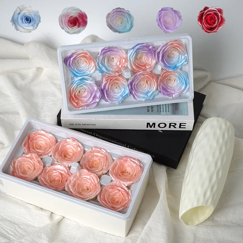 Wholesale High Quality Beautiful Rose Heads Preserve Big Roses Preserved Flowers