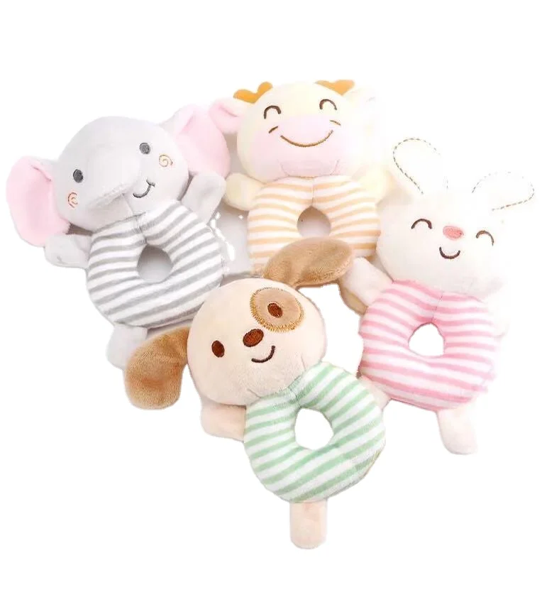 lovely animal style cartoon baby toys newborn rattles