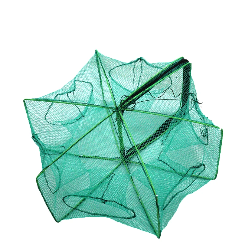 Новая рыболовная клетка складная для креветок нейлоновая сетчатая Рыболовная Ловушка ловушка Омар аквакультуры