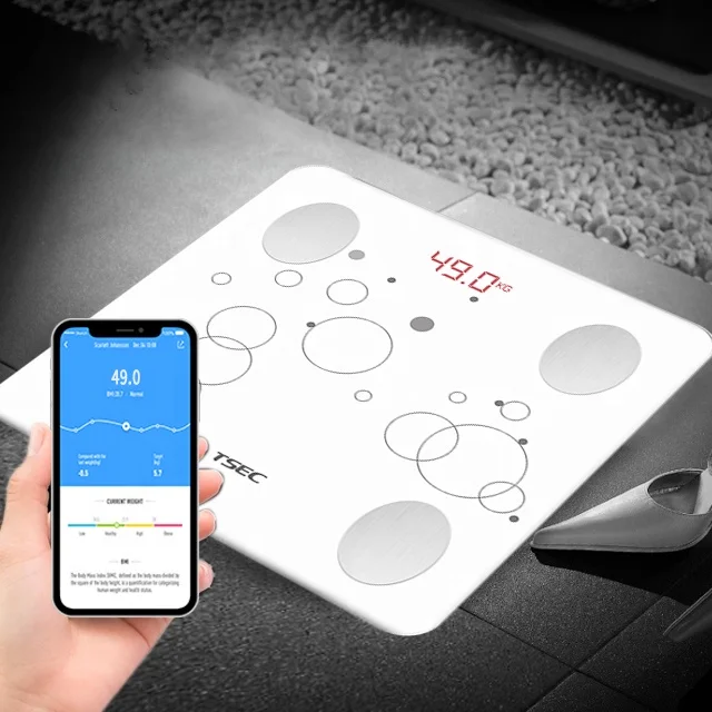 LeaOne Most popular smart weight body scale smart bodyfat download digital scale on mobile phone scale