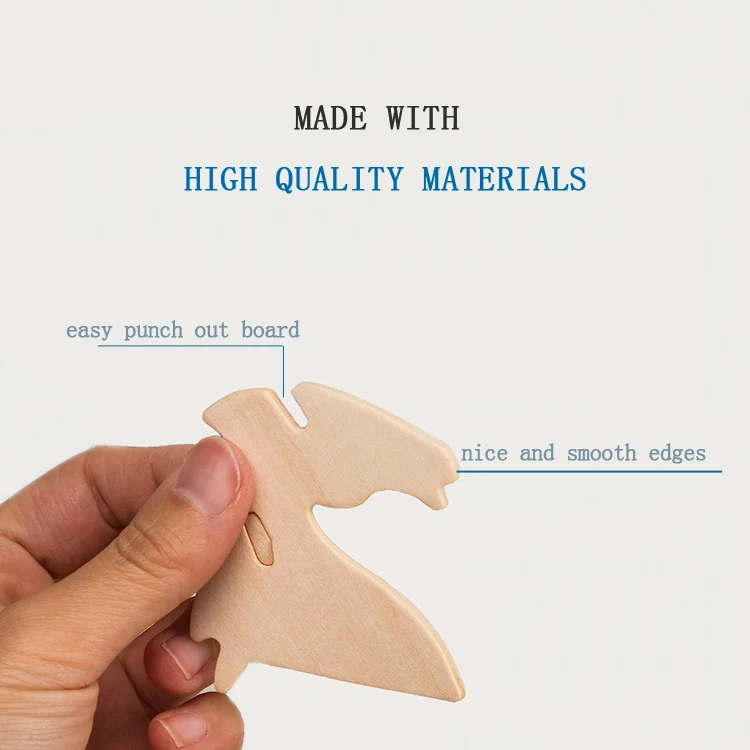 25PCS ECO-friendly Wood Jigsaw Shark Educational 3D Puzzle Wooden Craft Puzzle Building Model Kit for Kids