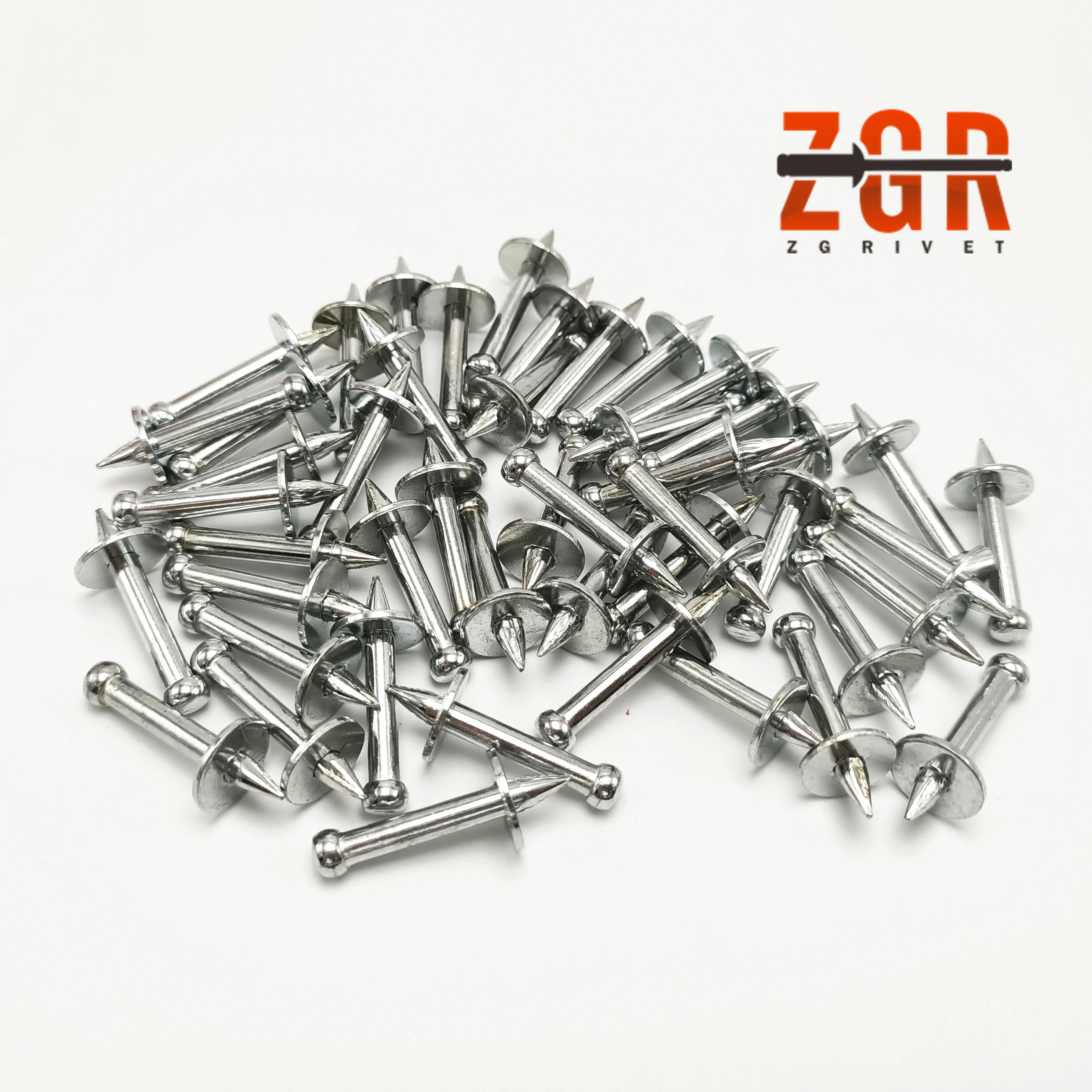 ZGR Drive Pins With 25Mm Washer For Powder Actuated Tool Fasteners Concrete Shooting Nails