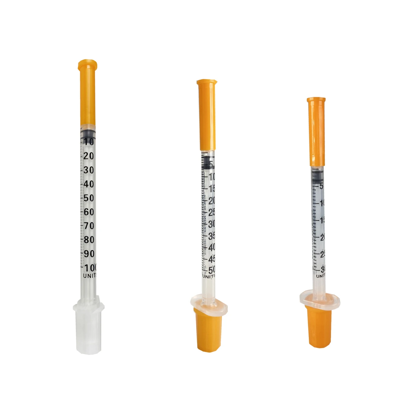 
Disposable Orange Insulin Syringe 1ml 0.5ml 0.3ml With 8mm 31gauge Needles 