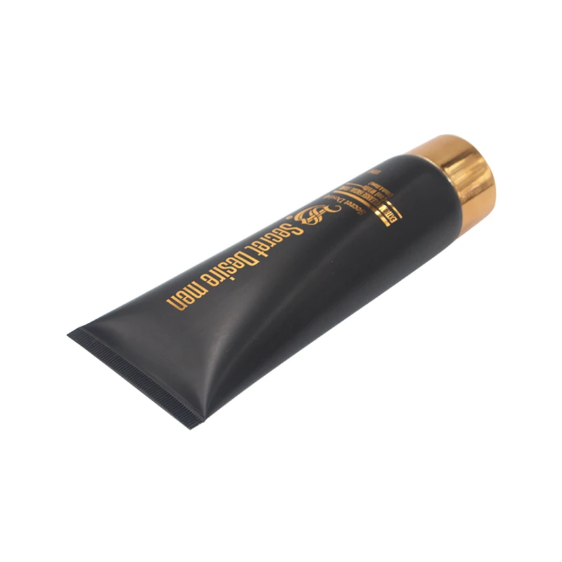 30ml 50ml 350ml black Opaque UV resistant cosmetic tube with screw or snap-on flip top lid for acrylic poly nail gel and glue