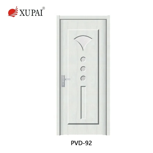 zhejiang jiangshan Interior room door hot sale cheap price plastic pvc door