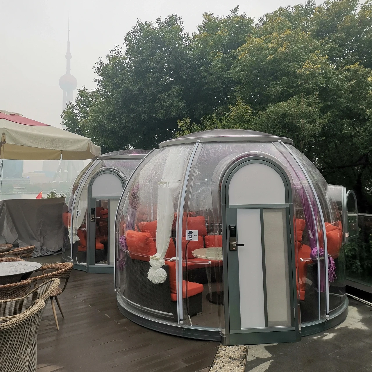 Full House Building Polycarbonate Aluminium Exhibition Tents Garden Igloo Cost Glamping Dome House