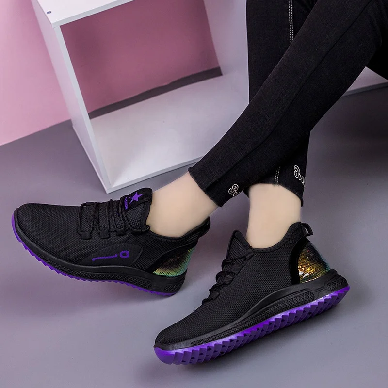 Factory wholesale black shoes men fashion sport footwears