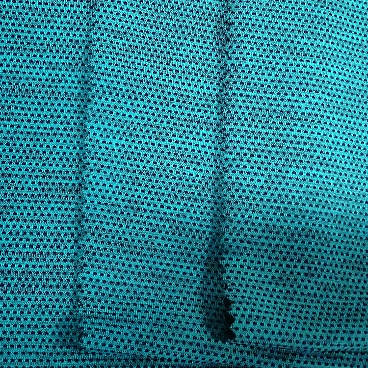 Сетчатая трикотажная ткань из 100 полиэстера, жаккардовая ткань для вязания, быстросохнущая спортивная ткань