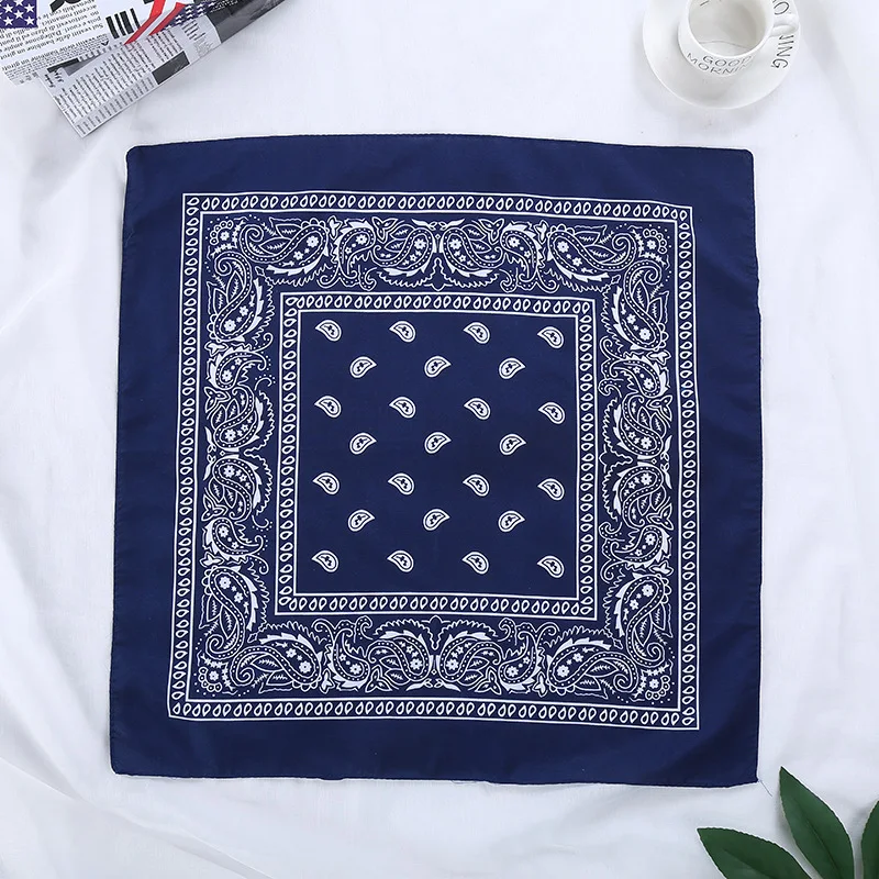 Bandanas Headband Handkerchiefs Paisley Cowboy Scarf Square 100% Cotton Novelty Women Silk Good Shawls 1 Pc / Polybag Can Offer