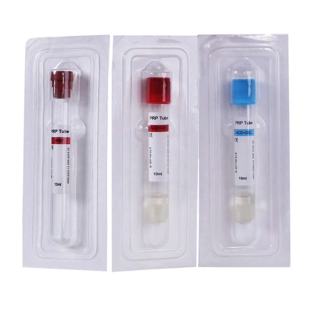 Hot sale High quality disposable 10ml Prp glass tube Acd gel biotin with Activator prp kit prp gun for beauty industry