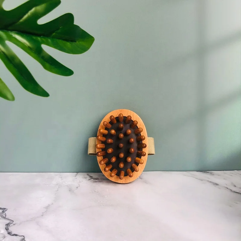 Direct factory wholesale OEM customized handheld bamboo wood massage tool wooden body massager