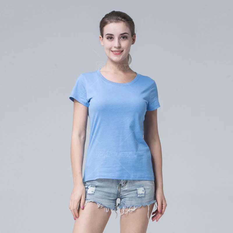 Women Letter Printed Tshirt Organic 100% Cotton Clothes Summer Plain Tee Custom T Shirt For Women Coton Cute Graphic T-Shirt