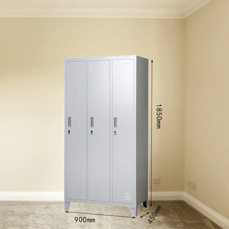 Итайский завод по изготовлению 3-х дверный шкаф для спальни металлический шкафчик для школы и спальни