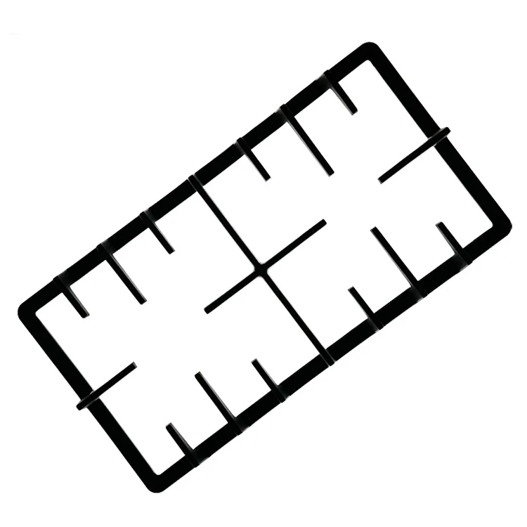 Wholesale custom gas stove accessories cast iron rectangular stove rack