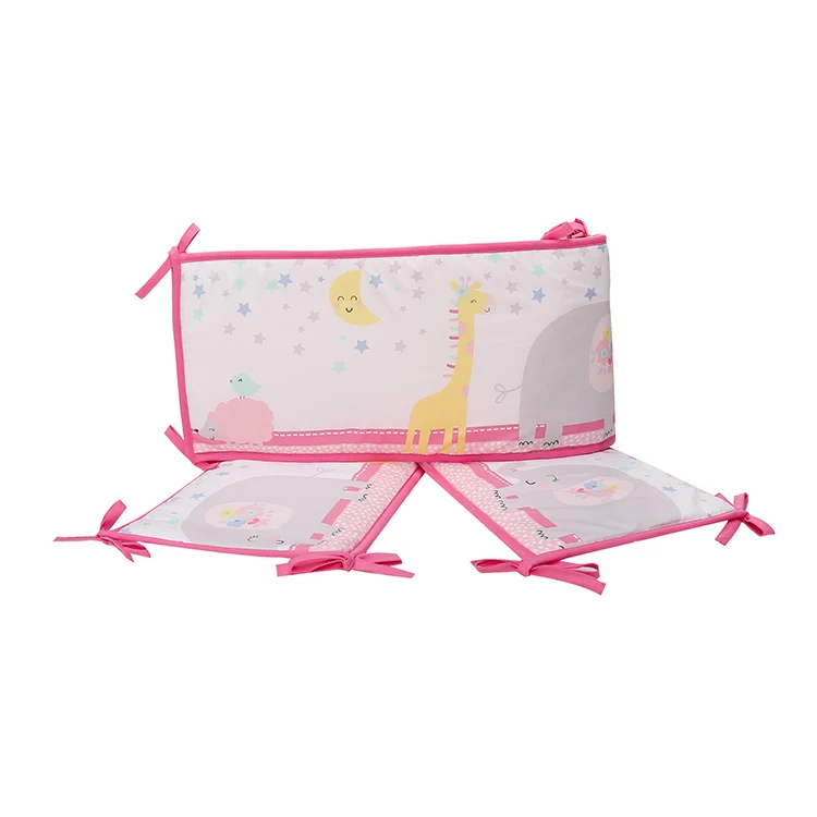 4Pieces Cheap Cotton Crib Bedding Set Cot Bed Linen Baby Comforter Set Baby Nursing Baby Crib Bedding Set