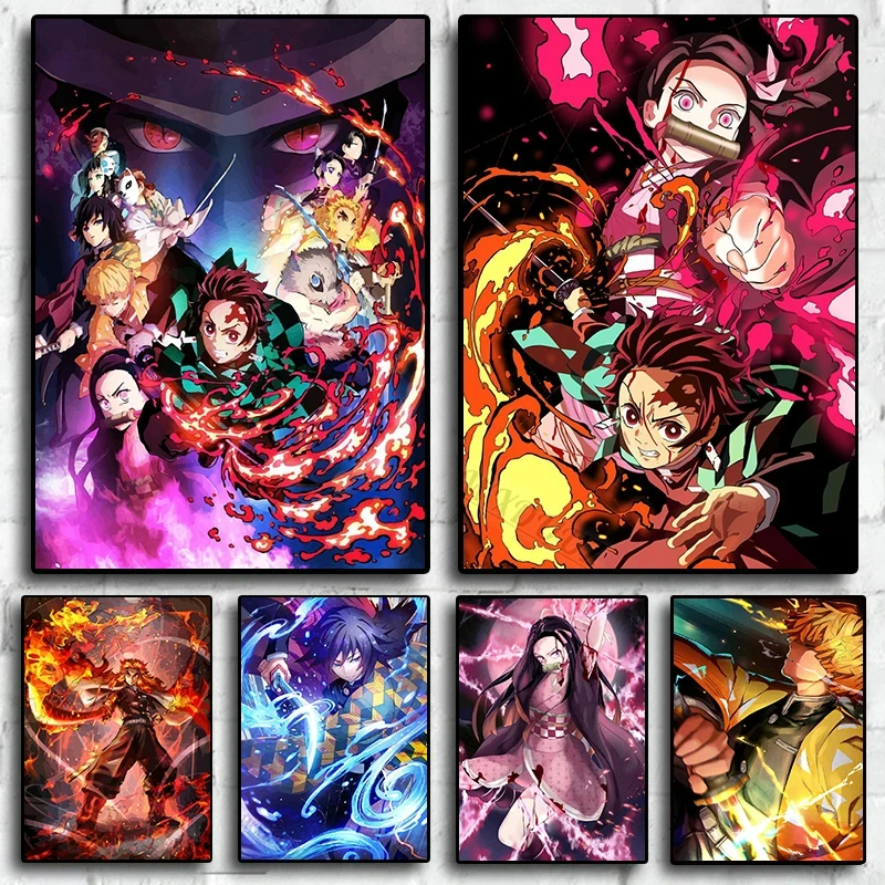 Japan Cartoon Anime Characters Manga Art Home Wall Decor Picture For Living Room Canvas Painting Print Posters Gift