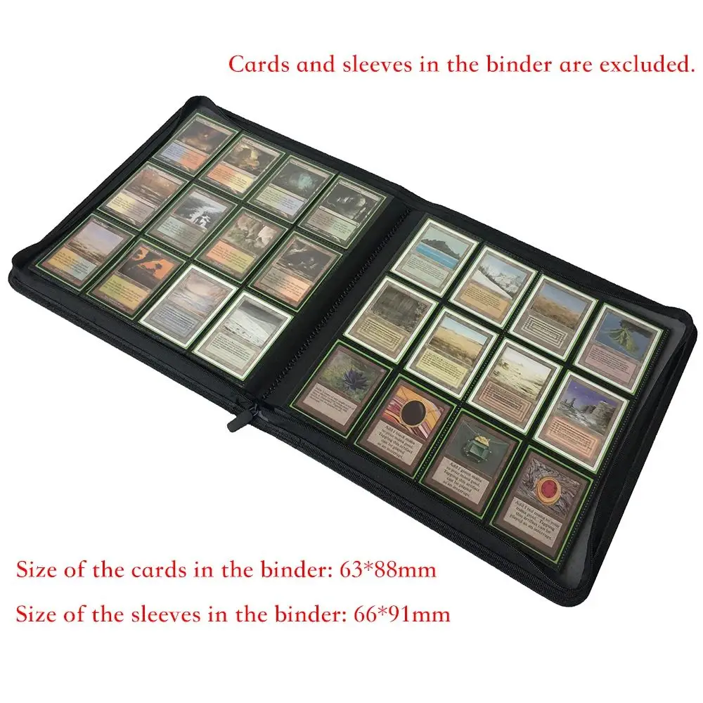 Premium 12-Pocket Card Binder Side Loading Card Collection for TCG and Sports Cards