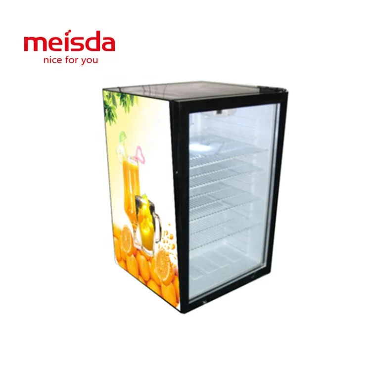 Meisda high quality SC130 glass showing dessert display refrigerator
