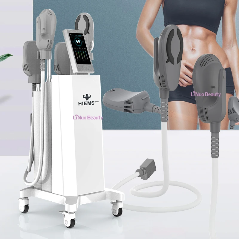 Upgraded Air Cooling Hiemt Hiems MAX 4 EMT EMS Muscle Building Electromagnetic Emslim Body Sculpting Machine