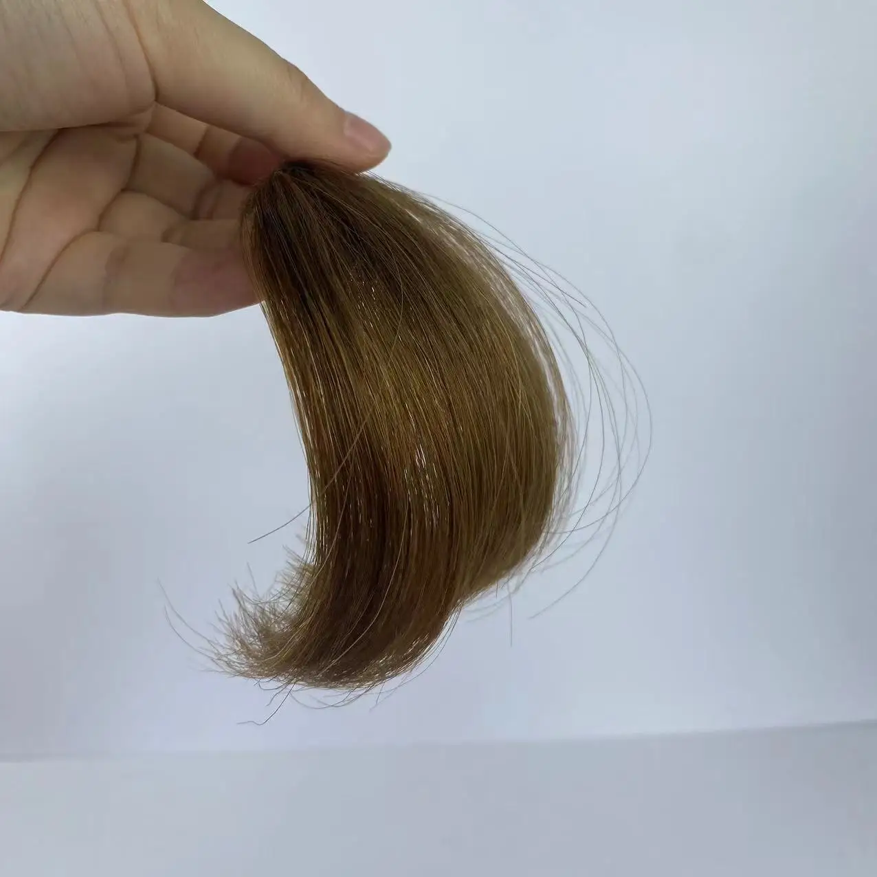 Bangs No Sideburn Natural Hair Straight Fringe Human Hair Wigs Net Base Human Hair Fringe Clip In Bangs Fringe For Women