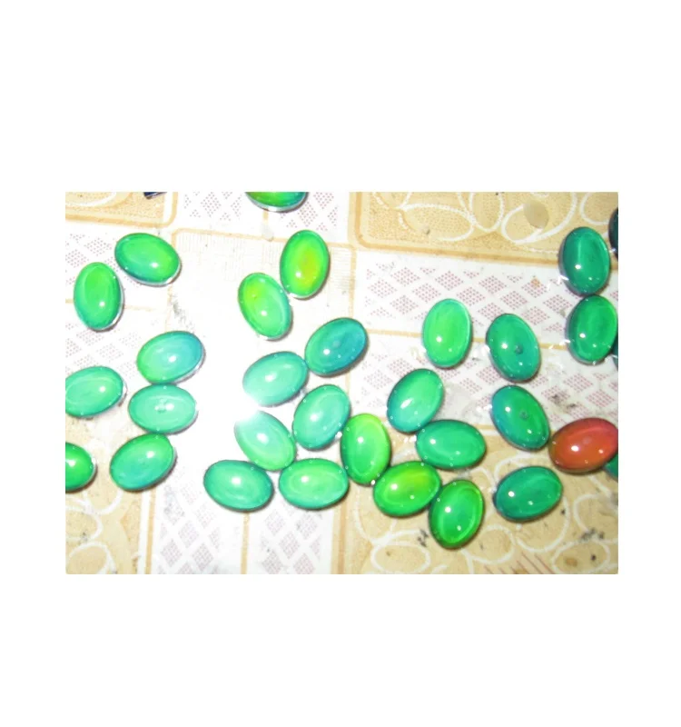 Hot Selling 12 Color High Quality Mood Ring Mood Stones Ring Adjustable Jewelry