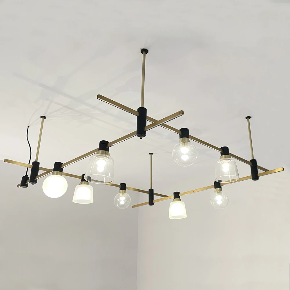 LuxHolic Nordic Creative Hanging Globe Light Pendant Bubble Clear Balls Lighting Fancy Modern Design Blown Glass Chandelier