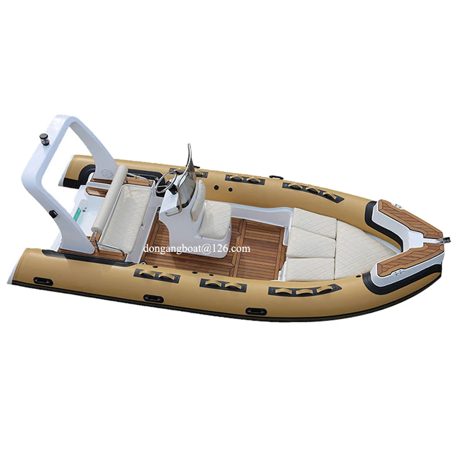 passenger boat fiberglass fishing boat with engine inflatable rib boat hypalon
